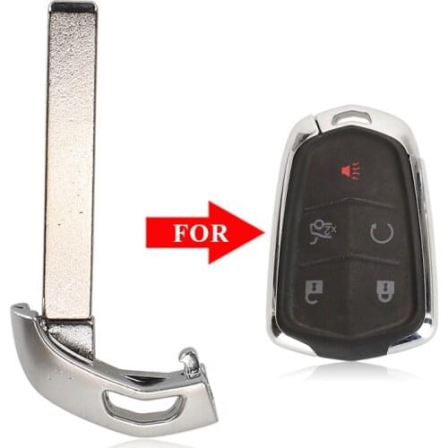 Jingyuqin Smart Remote Insert Key Blade Blank for Cadillac ESCALADE ESCALADE ESV 2015-2019 XTS CTS CT6 ATS 2017-2018 Replacement