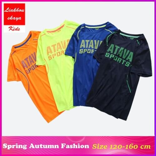 Liakhouskaya 2019 Kids Short Sleeve Clothes Fashion Boys Tshirt Summer Running T-shirt Dry For Children Teen Girls Tops Tshirt