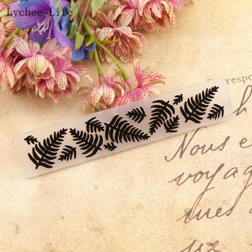 Lychee Life Leaf Design Plastic Embossing Folders Scrapbooking For Photo Album Card Decoration Making Supplies