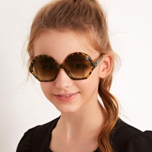 NEW 2021 Sun Flower Round Cute kids Vintage Round Sunglasses Fashion Children Sun Glasses For Boy Girls Infant Eyewear UV400