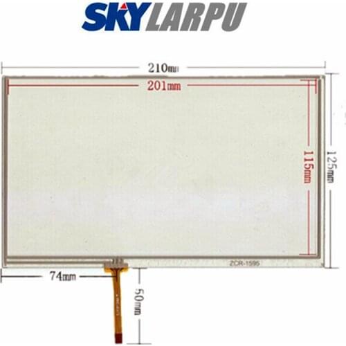 New 9"Inch 210mm*125mm Touchscreen For Industrial Application Control Equipment Touch Screen Digitizer Panel Glass Free Shipping