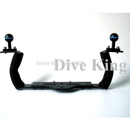 Arm System - Base Tray with double Handle - Base Adapter For underwater diving Housing and Torch Light