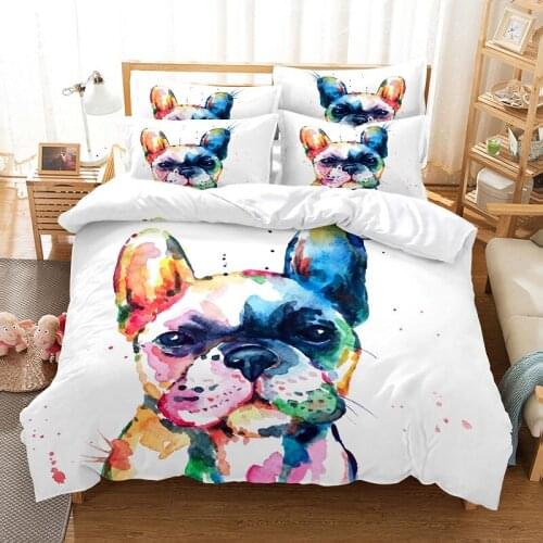 Cartoon Dog Duvet Cover Set 3d Digital Printing Bed Linen Fashion Design Comforter Cover Bedding Sets Bed Set