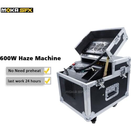 Singal outlet 600w haze machine dmx dj hazer smoke machine never overfill with visual tank haze fog machine stsge effect