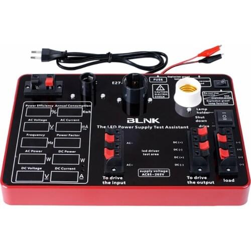 10 Digital Display LED Switching Power Supply Drive Detection Test Bulb Power Meter Lamp Display Equipment with English Panel