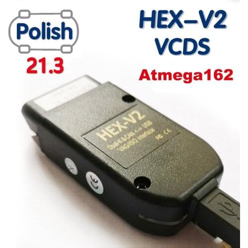 2021 Wesheu Car Diagnostics HEX Cable V2 USB Interface FOR VW AUDI Skoda Seat VAG 20.4.2 multi-language ATMEGA162+16V8+FT232RQ