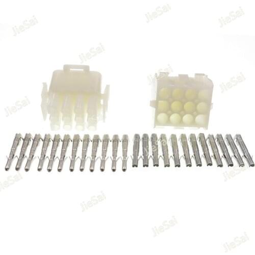 12 Pin 1-480708-0 Female Male Electrical Wiring Harness Connector Plug For Auto Motorcycle