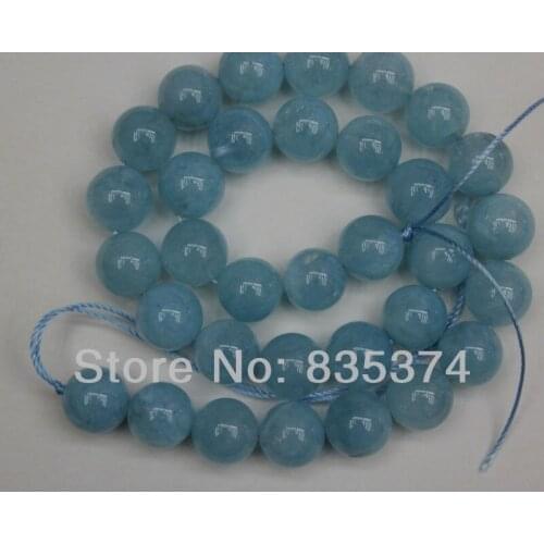 195pcs Brazilian Aquamarine jade Round Loose Beads 6mm fashion jewelry