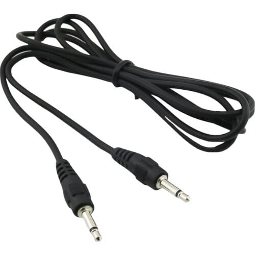 5x 3.5mm 1/8" Mono Male To Male Plug Monaural Audio Male to Male Extension Nickel Plated Connector Plug Cable 5FT/1.5M