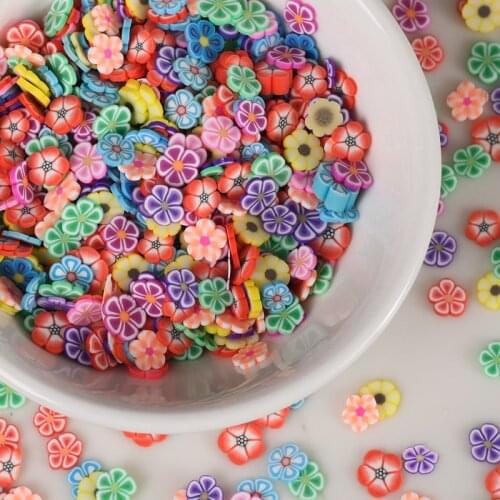 20g/Lots Flower Fake Sprinkles For Slime Accessories Clay Filler DIY FluffyCandy Slices Supplies Chocolate Cake Dessert Mud Toys