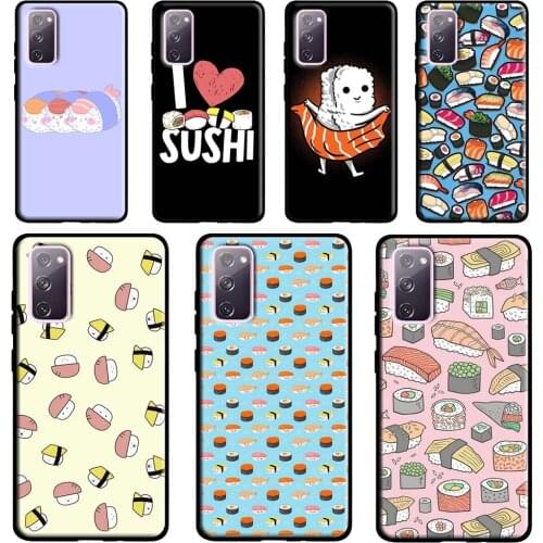 Sushi Case For Samsung Galaxy S20 FE S21 Ultra Note 20 Note 9 10 S10e S8 S9 S10 Plus Phone Cover
