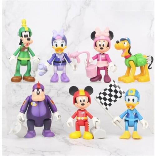 Disney Cartoon DIY Birthday Cake Decoration Mickey Minnie Mouse Donald Duck Cake Topper Kids Favors Baby Shower Party Supplies