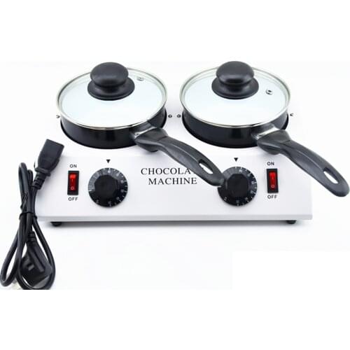 Electric Double Chocolate Melting Dipping Pot Chocolate Machine Warmer Melter Pan 220v/ 110v