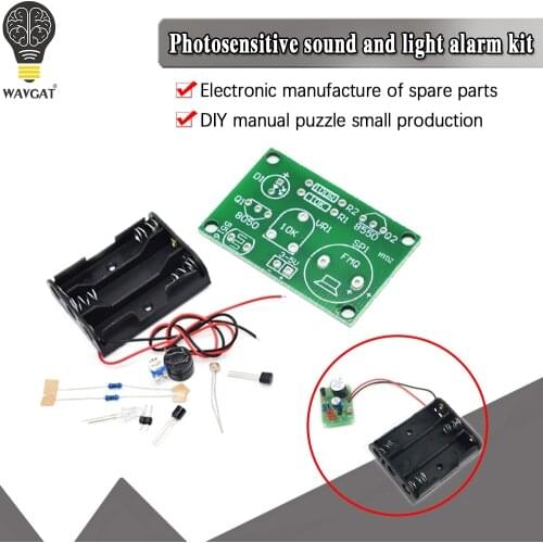 Photosensitive Sound Light Alarm DIY Kit Electronic Production Invention Assembly Sound and Light Sensor Module Device Suite