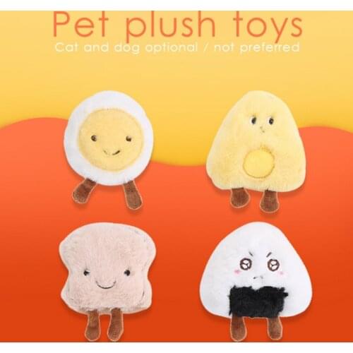 Cat Catnip Toys Simulation Small Food Shape Dolls Realistic Fluffy Catnip Doll Interactive Pets Toy Chew Bite Supplies For Cat
