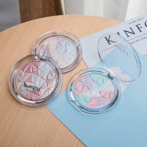 Shimmer Highlighter Powder Palette Face Contouring Illuminator Contour Repair Makeup Cosmetic 3D Baked Highlighter Palette