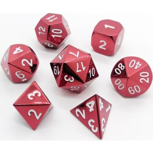 7pcs / Set metal Polyhedral Dice suitable for other dnd RPG and card games