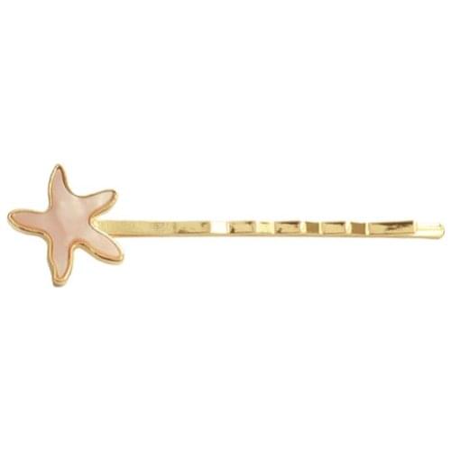 Acrylic Alloy Cute Seashell Black Coffee Pink Simple Wave Starfish Bobby Pins Barrettes Hair Clips & Pins Headwear for Women