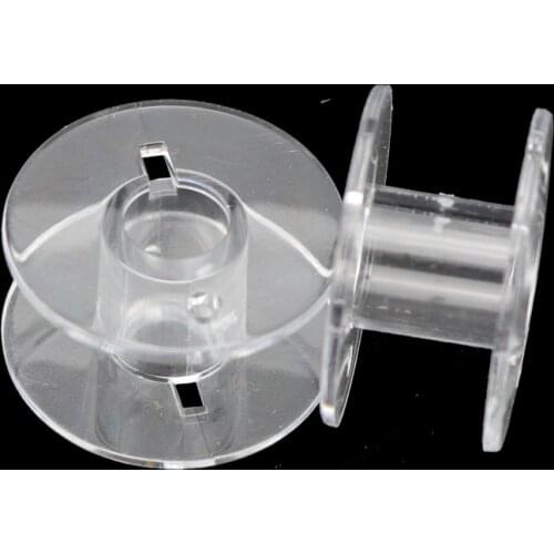10Pcs Clear Empty Bobbins Plastic Spools for Sewing Machine Sewing Threads Empty Bobbins Home Sewing Accessories