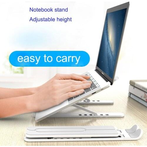 Non-slip Laptop Stand Portable Laptop holder Support Base Notebook Stand For Macbook Pro Cooling Adjustable Bracket Riser