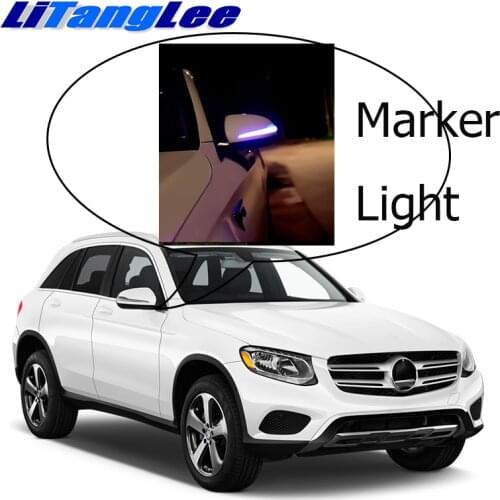 NOVOVISU Car Rearview Mirror Marker Light Welcome Light Turn Signal Update Lamp For Mercedes Benz GLC MB 2015~2019