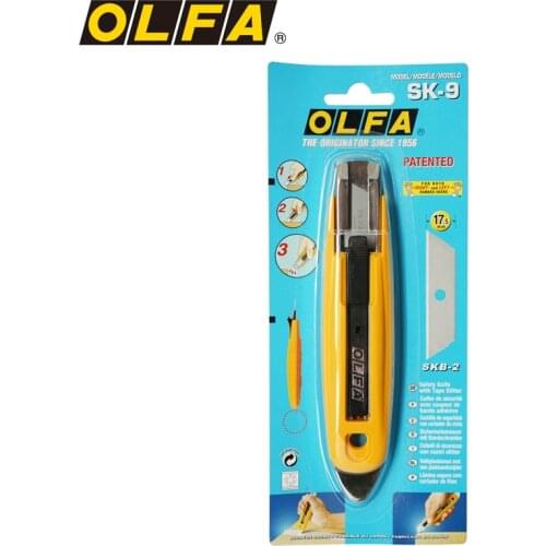OLFA imported from Japan safe automatic retractable embedded crowbar type work cutter SK-9