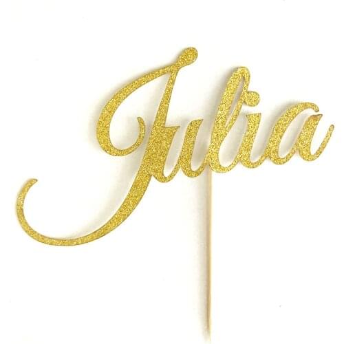 Custom Name Cake Topper,Customize With Any Name/Word/Age - Birthday Cake Topper - Shower Cake Topper