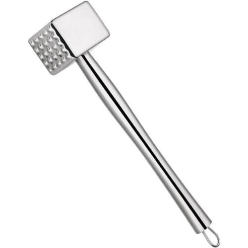 Stainless Steel Steak Tenderizer Practical Meat Hammer Pounder