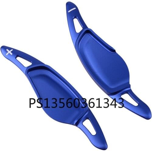 Blue Car Steering Wheel Shift Paddle Extension Fit For BMW X3 X4 X5 M5 2018-2019
