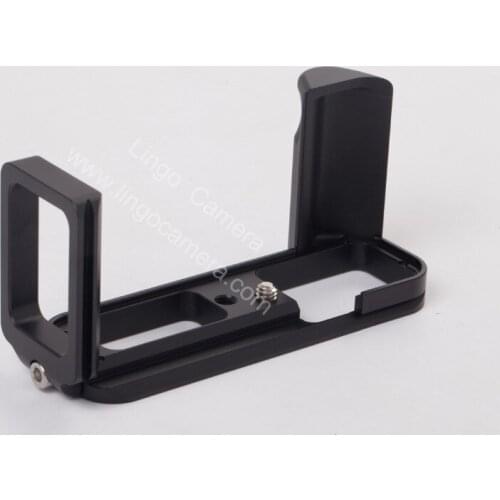 LC7822 Vertical L Type Bracket Tripod Quick Release Plate Base Grip Handle For Fujifilm XT10 X-T10 Camera Black