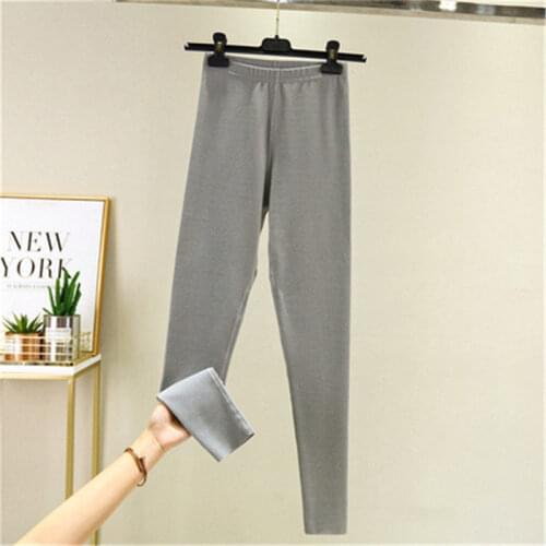 Women 2021 Autumn Winter Thick Warm Leggings Female Slim Casual Pants Ladies Cotton High Waist Plus Size Skinny Leggings E3667