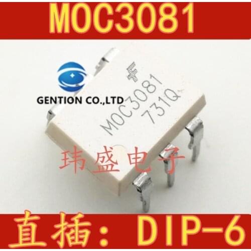 10PCS MOC3081 photoelectric coupler DIP-6 MOC3081M thyristor drive light coupling in stock 100% new and original
