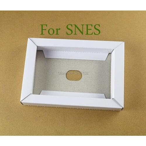 2PCS For SNES High quality Carton Replacement Inner Inlay Insert Tray Case for PAL NTSC Super Game Cartridge