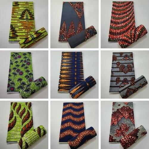 2021 african print fabric cotton 100% high quality ankara fabric african real wax print atchwork fabric for sewing 6yard/piece