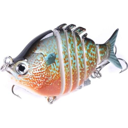 6pcs Multi-section Bionic Tilapia Fishing Lure Flexible Simulation Lifelike Multi Jointed Fishing Lures Bait Suit Accessories