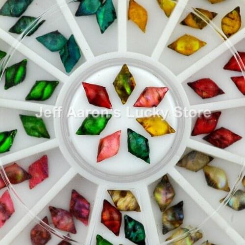 60PCS 3d diamond shell rhinestones for nail art decorations beauty nails supplies tools Jewelry gems