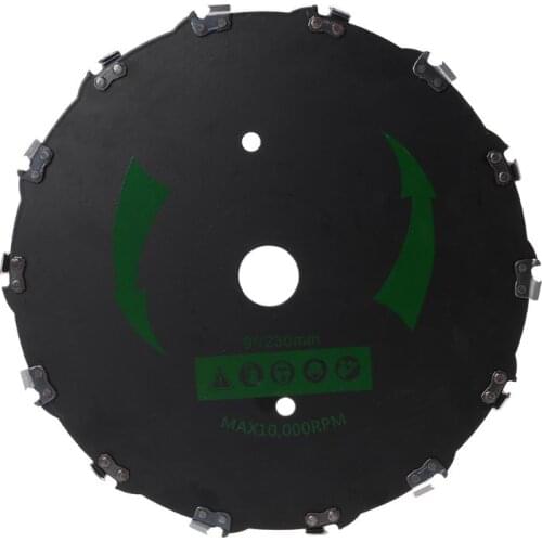 9 Inch Heavy Duty Chain Saw Tooth Brushcutter Grass Blade for Electric Trimmer