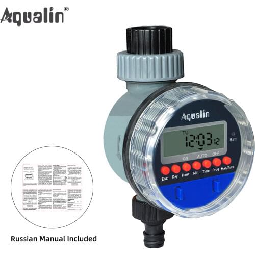 Automatic LCD Display Watering Timer Electronic Home Garden Ball Valve Water Timer For Garden Irrigation Controller#21026