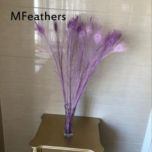 EMS Free shipping wholesale 1000pcs High Quality 1000pcs Real Natural Peacock Feathers For Wedding carnival Decorations 6-40inch