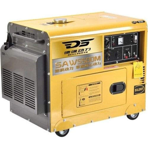 5KW silent diesel generator 5kw single three-phase small oil generator vehicle low-noise generator
