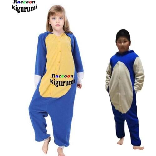 Child Pajamas Slipper Kids Animal Hedgehog Pijama Onesie Cartoon One-Piece Boy Girls Fleece Cosplay Costume Raccoon Kigurumi