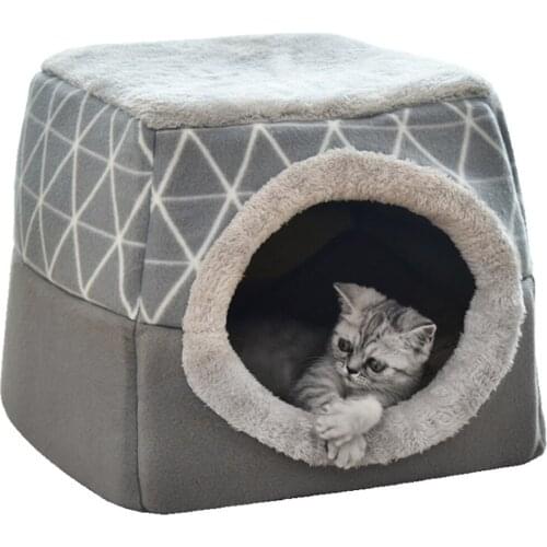 Breathable Cat House Dog Sleeping Washable Mat Blanket Warm Soft Sleeping Bed Pet Cat Dog Nest Dual Use Pad For Pet Non-slip
