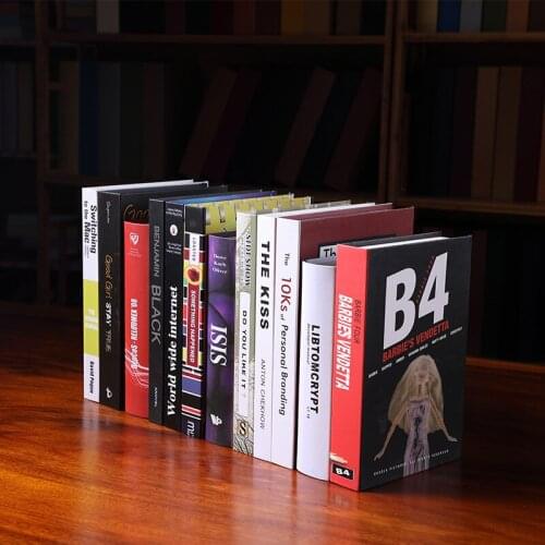 Fake Books Decoration For Home Decorative Books Modern Simulation Fashion Faux Book luxury Home Decor Club Hotel Model Room