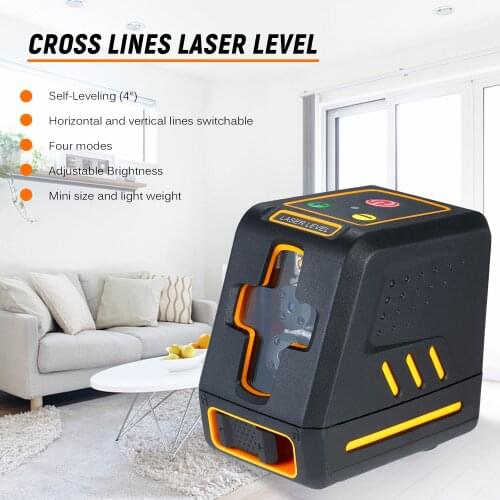 Laser Level Professional Horizontal and Vertical Cross Line Self-leveling Laser Level Laser Leveling Device Red / Green Beam