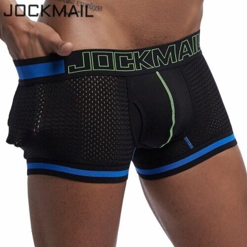 Best Selling Brand New Mesh U Pouch Boxer Men Underwear Sexy Underpants Cueca Cotton Pants Trunks Boxer shorts Male Panties