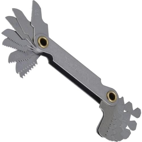 Metric 60 Degree Stainless Steel Screw Measuring Thread Pitch Gauge Whitworth Metric Screw Thread Pitch Gauge For Measuring Tool