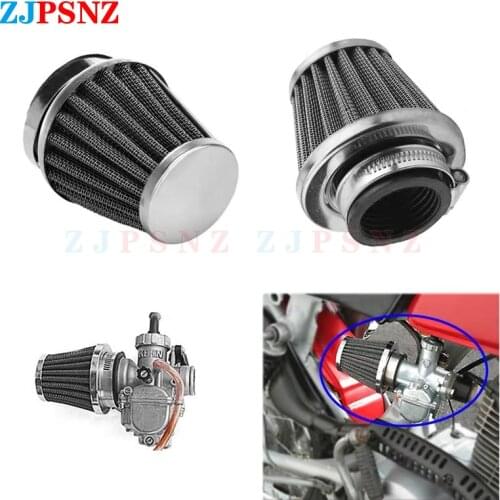 Motorcycle Air Filter 35/39/42/44/48/50/52/54/60MM Universal Replacement Clamp-on Air Filter Cleaner Case GSXR 750 1100 750R GSX