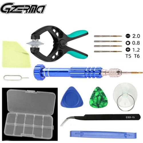 GZERMA 10Pcs Phone Disassembly Tools Kit Smartphones Repair Tool Sets With 5 in 1 Screwdriver For iPhone Oppo Vivo Cell Repair