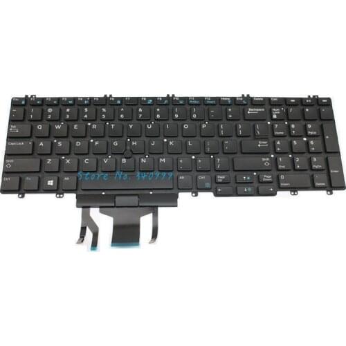 NEW English Keyboard for DELL Precision 7530 7730 E7530 M7530 0266YW Backlit