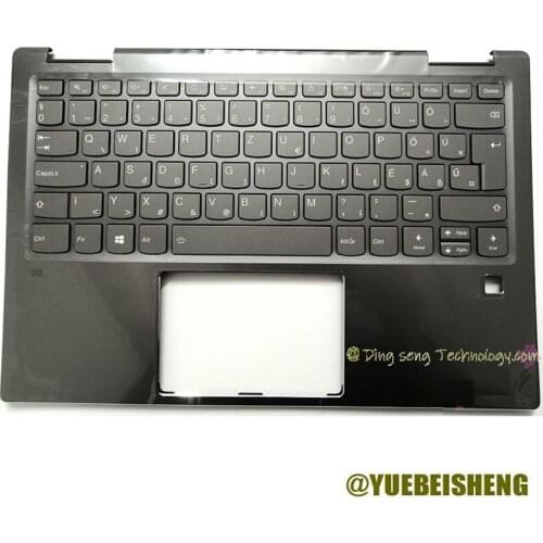 YUEBEISHENG New/Orig For Lenovo Yoga 720 13 yoga 720-13 palmrest Hungarian keyboard upper cover 5CB0N67870